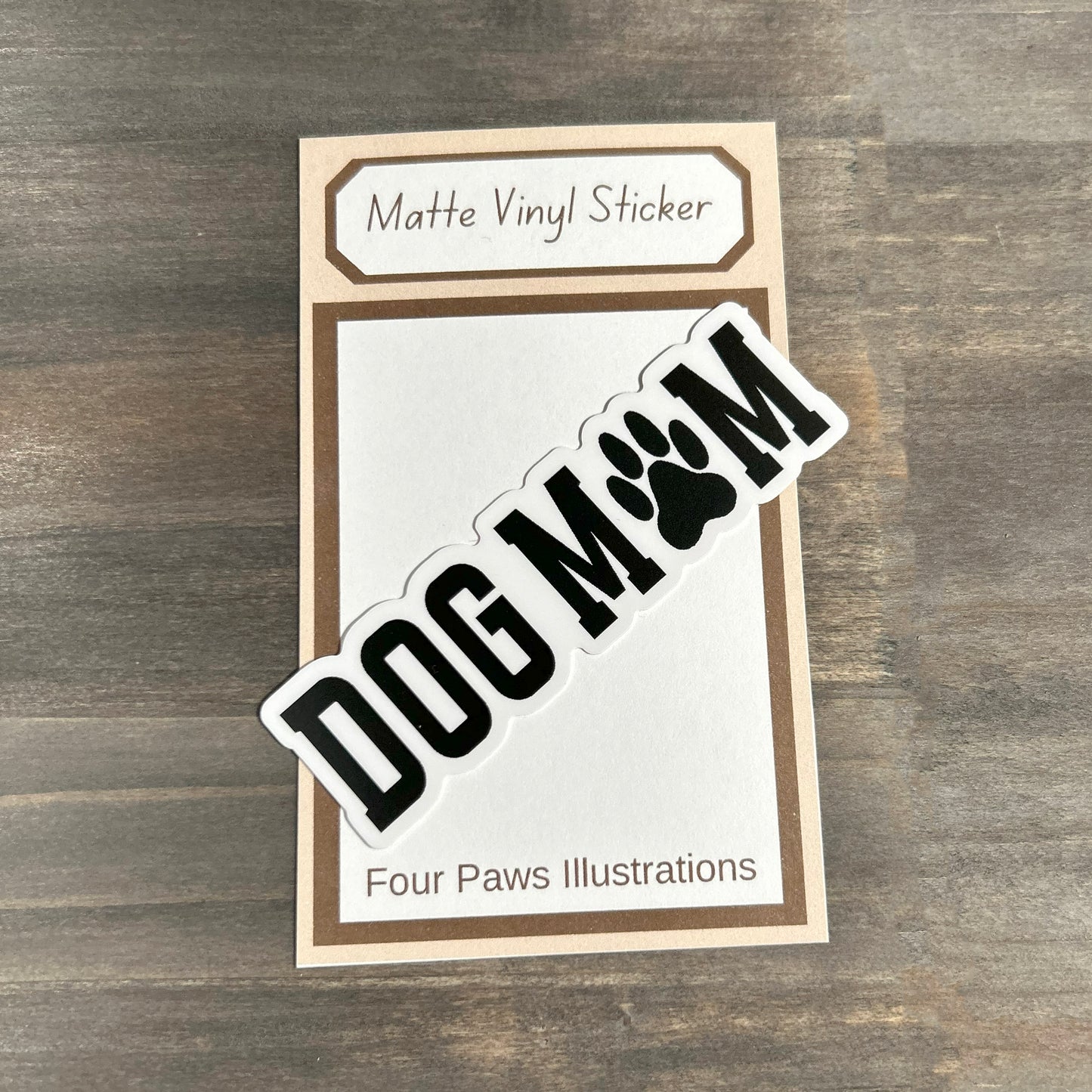 Dog Mom Matte Vinyl Sticker