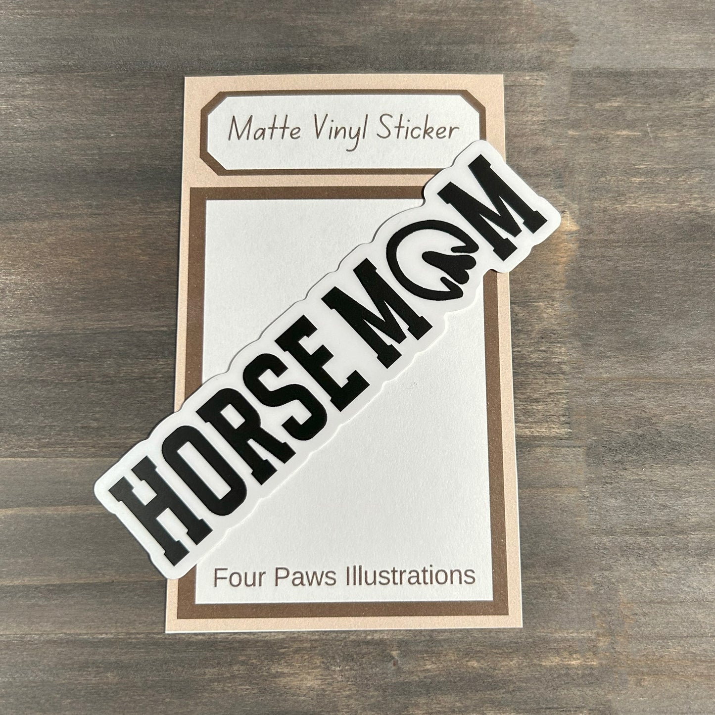Horse Mom Matte Vinyl Sticker