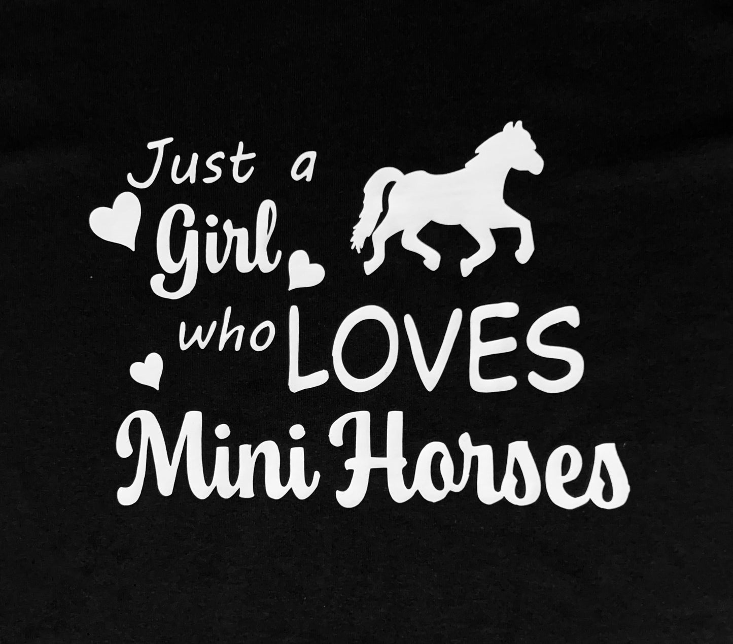 Just a Girl who Loves Mini Horses Saving Grace Miniature Horse Rescue T-Shirt