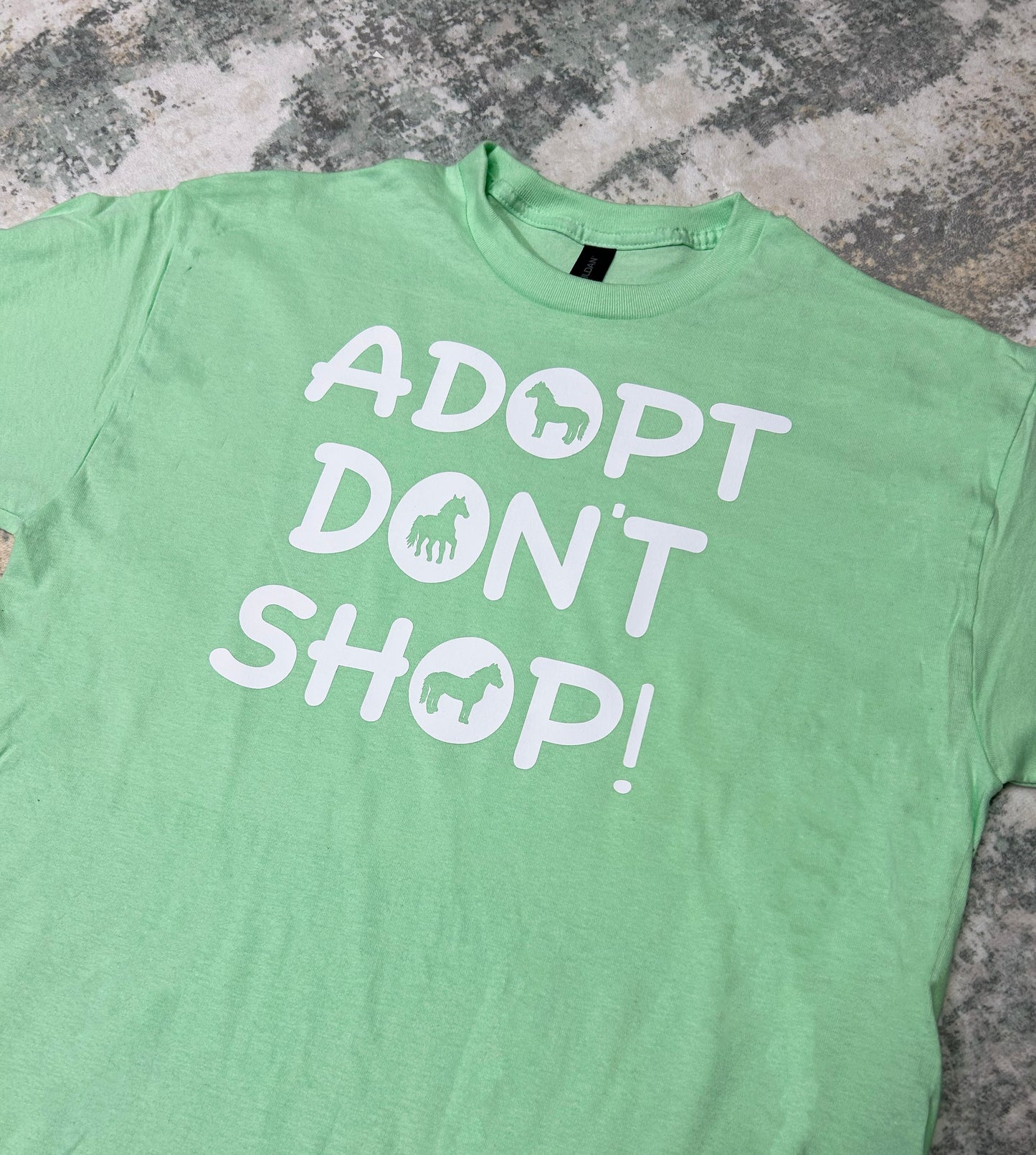Adopt Don't Shop Saving Grace Miniature Horse Rescue T-Shirt