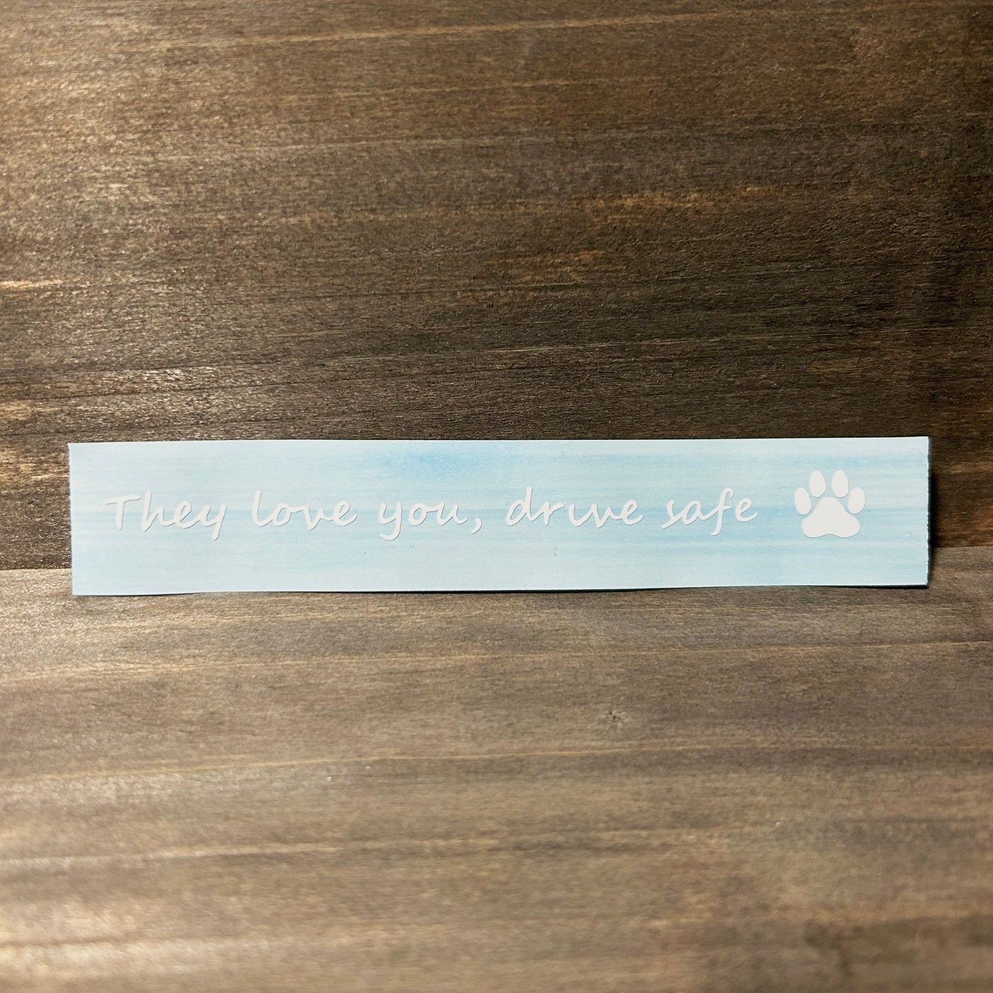 Drive Safe Rearview Mirror Vinyl Decal