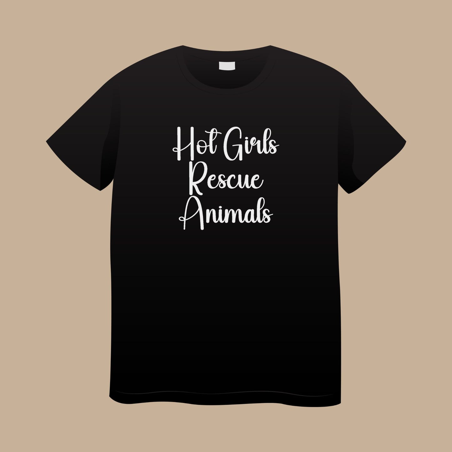 Hot Girls Rescue Animals T-Shirt