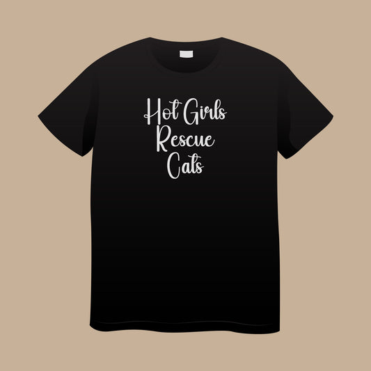Hot Girls Rescue Cats T-Shirt