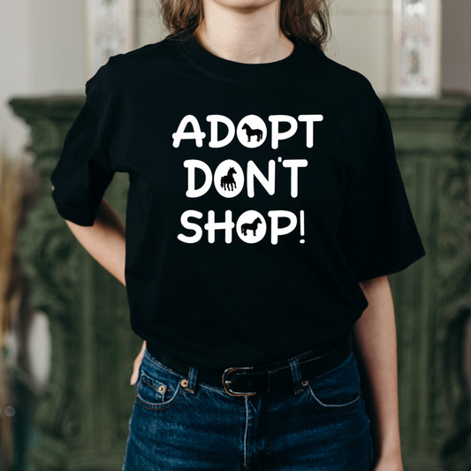 Adopt Don't Shop Saving Grace Miniature Horse Rescue T-Shirt