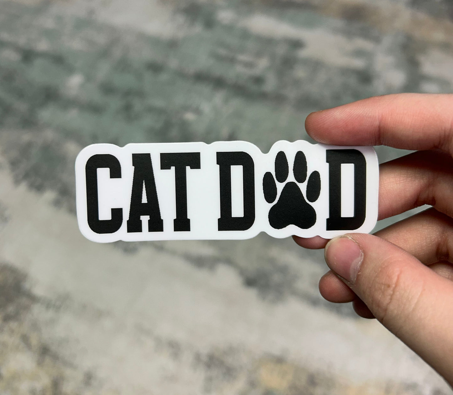 Cat Dad Matte Vinyl Sticker
