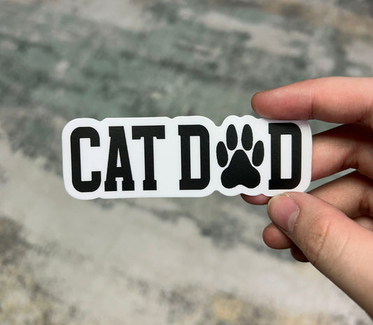Cat Dad Matte Vinyl Sticker