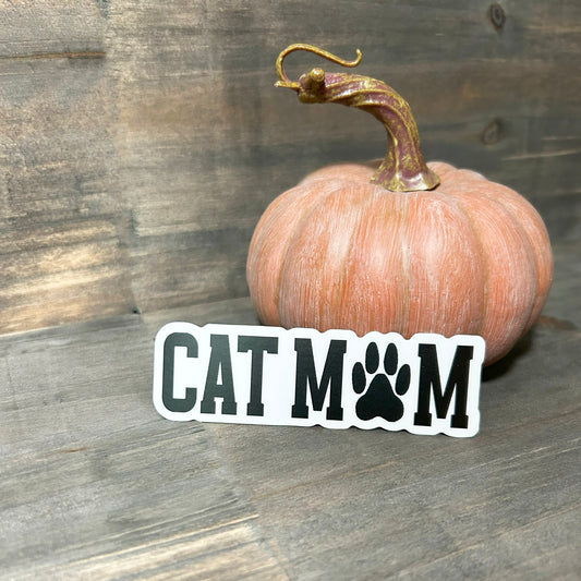 Cat Mom Matte Vinyl Sticker