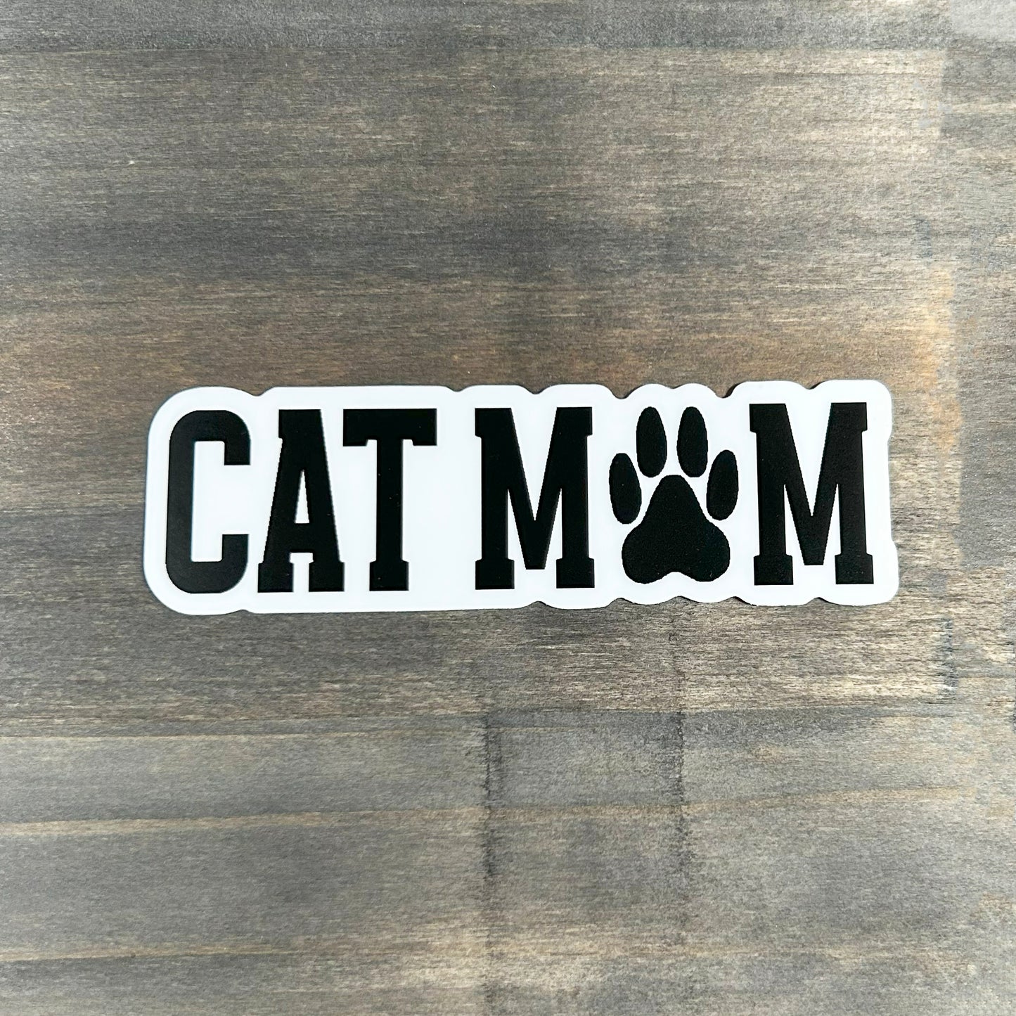 Cat Mom Matte Vinyl Sticker