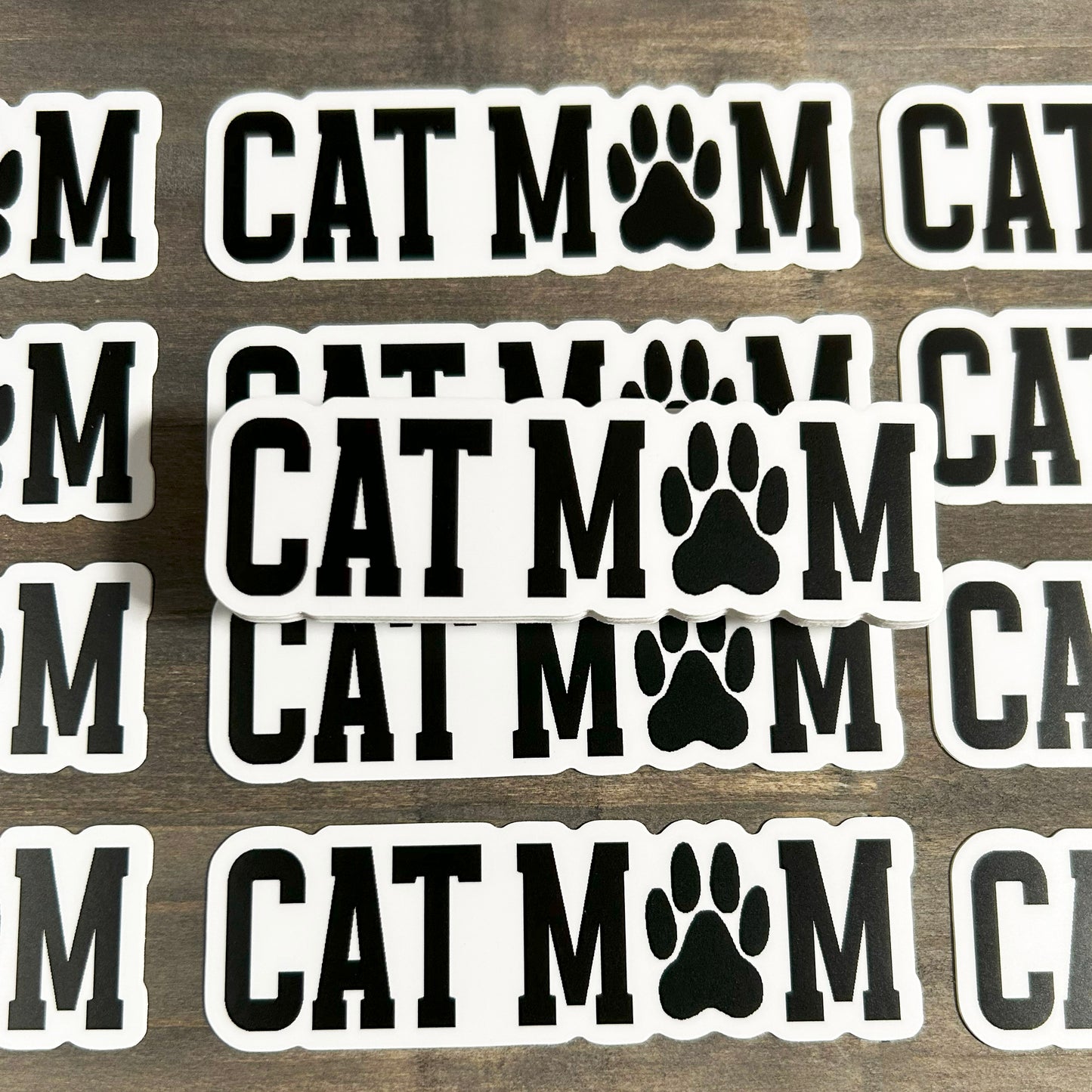 Cat Mom Matte Vinyl Sticker