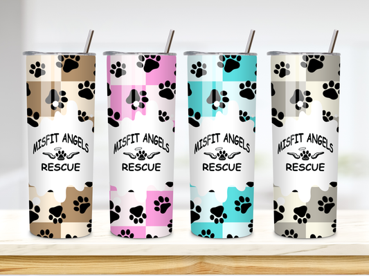 Misfit Angels Checkerboard Tumbler