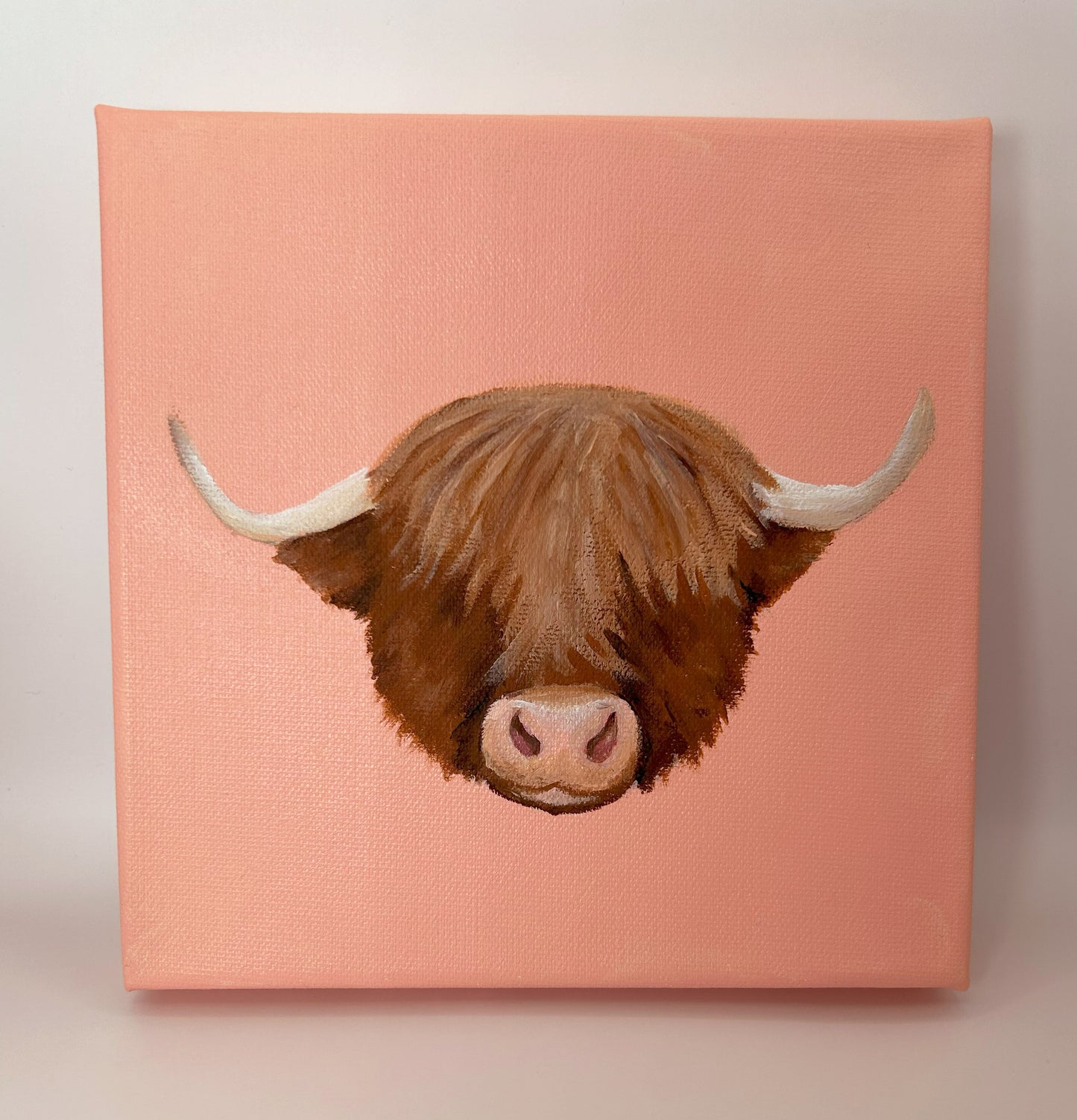 Fluffy Cow Original Painting