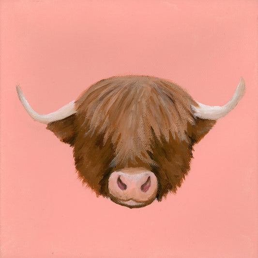 Fluffy Cow Original Painting