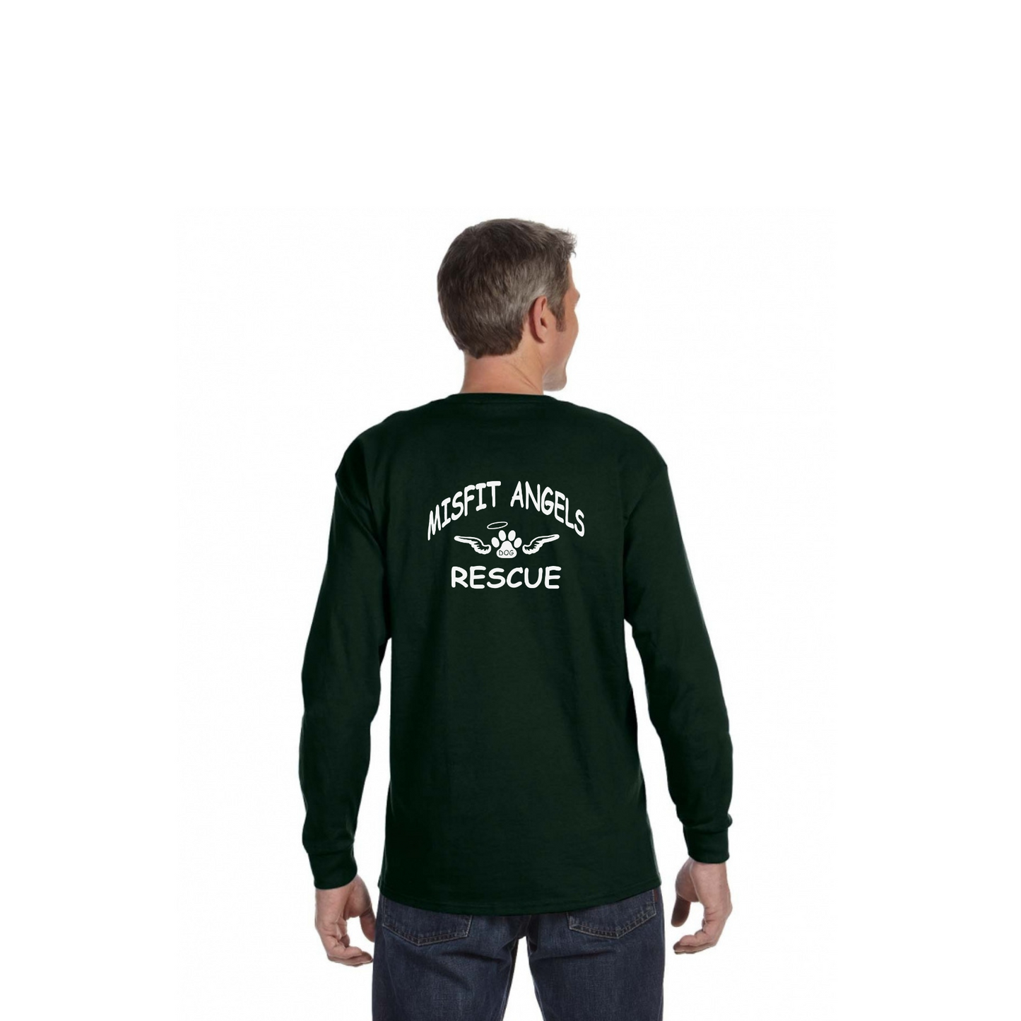 Misfit Angels Dog Rescue Long Sleeve Shirt