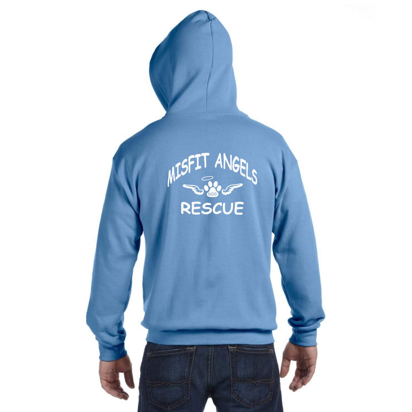 Misfit Angels Dog Rescue Zip-Up Jacket