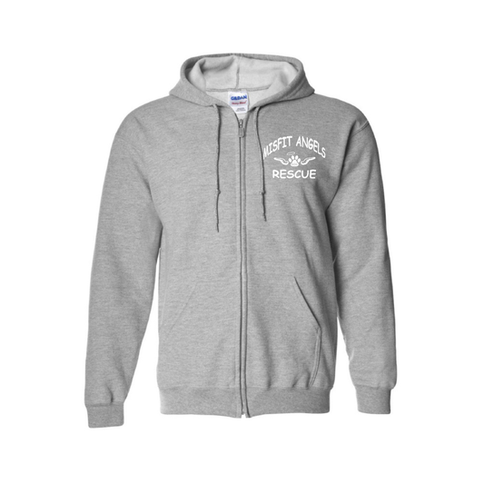 Misfit Angels Dog Rescue Zip-Up Jacket