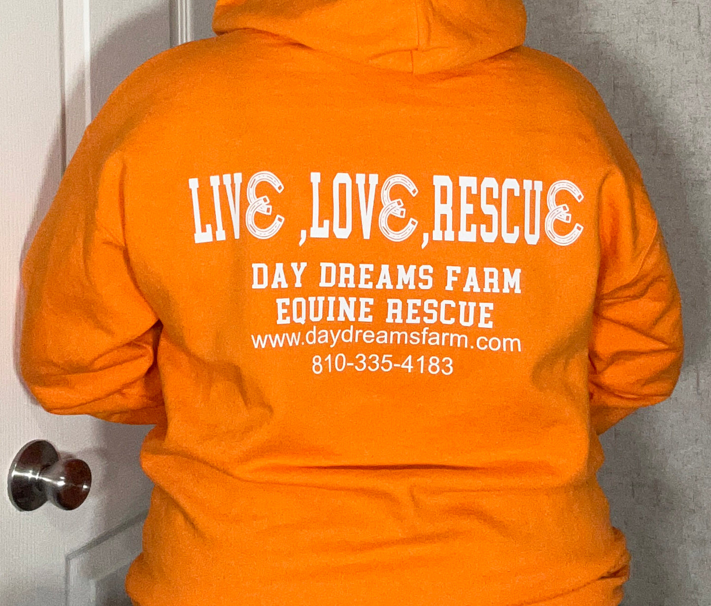 Day Dreams Farm "Live, Love, Rescue" Hooded Sweatshirt