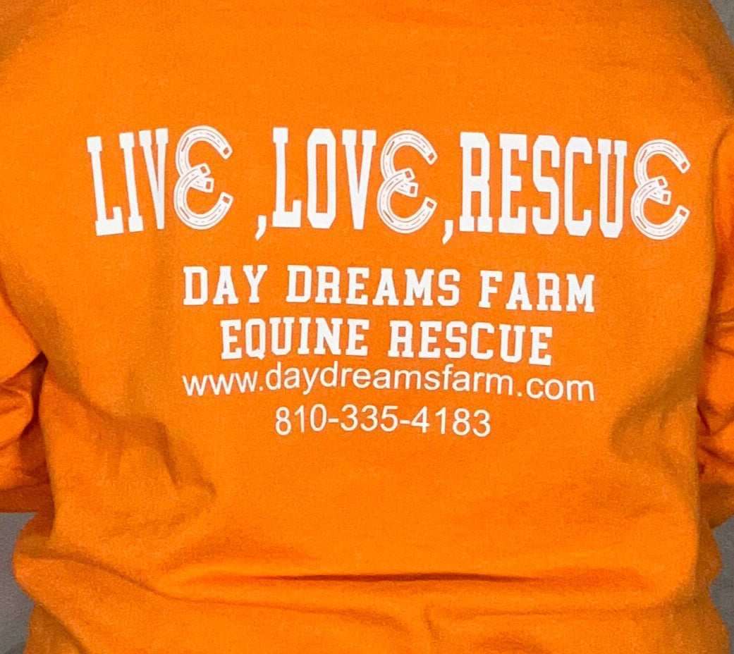 Day Dreams Farm "Live, Love, Rescue" Long Sleeve Shirt