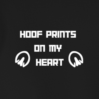 "Hoof Prints on My Heart" T-Shirt, Minimalist T-shirt