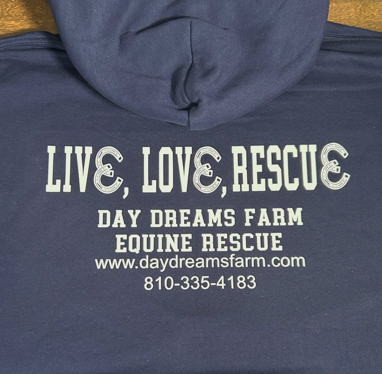 Day Dreams Farm "Live, Love, Rescue" Hooded Sweatshirt