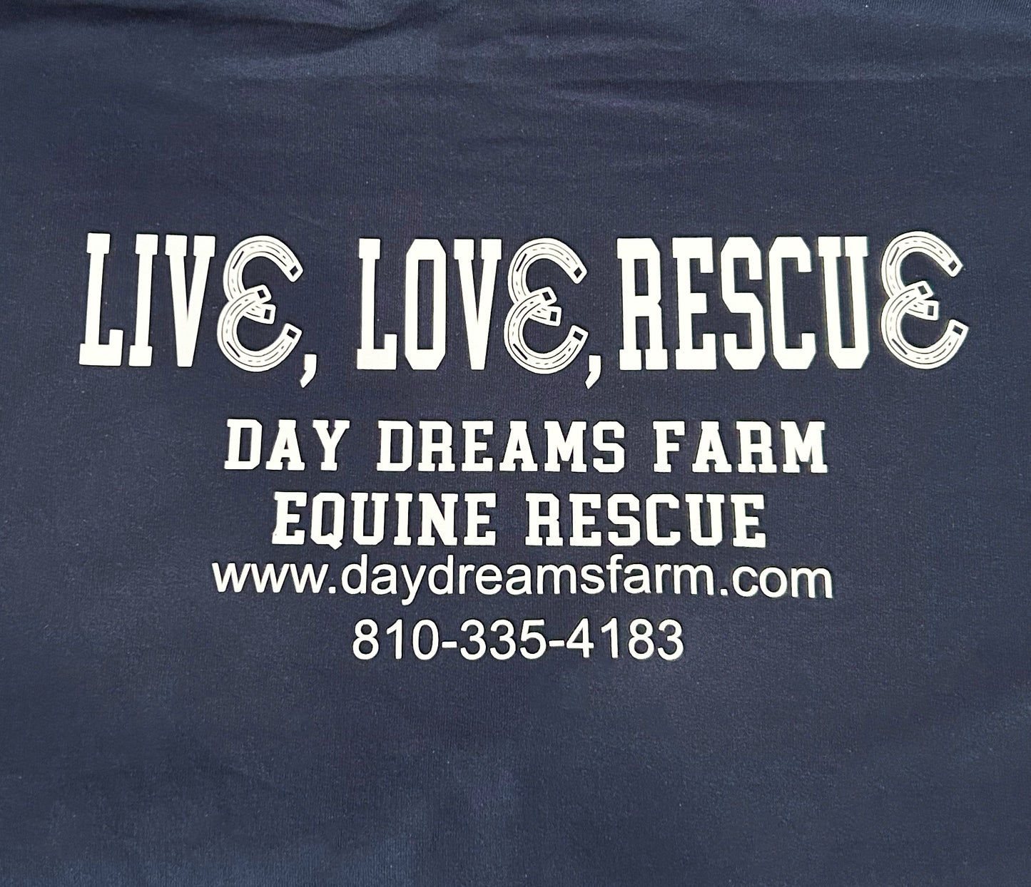 Day Dreams Farm "Live, Love, Rescue" T-Shirt