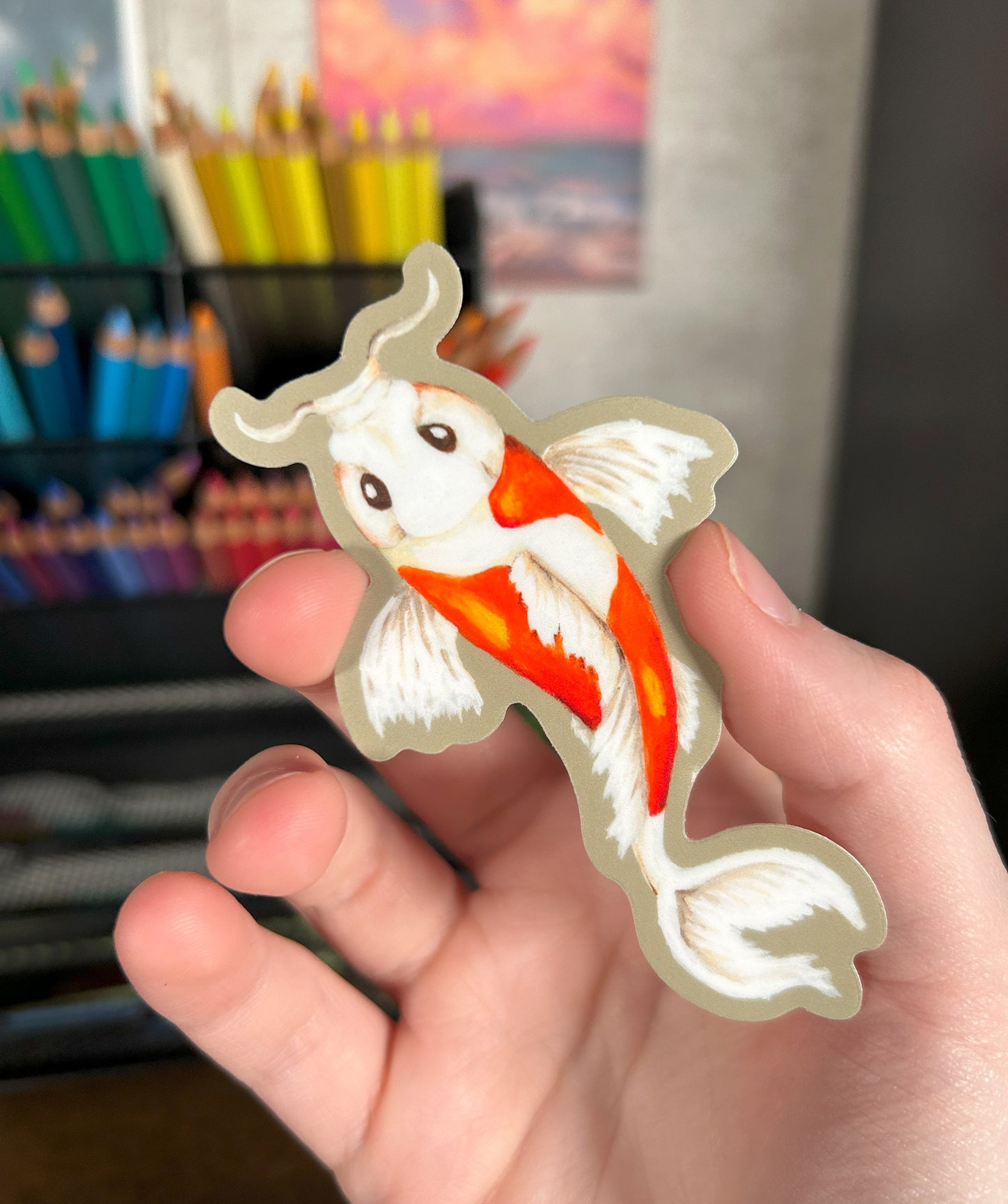 Koi Fish Vinyl Sticker