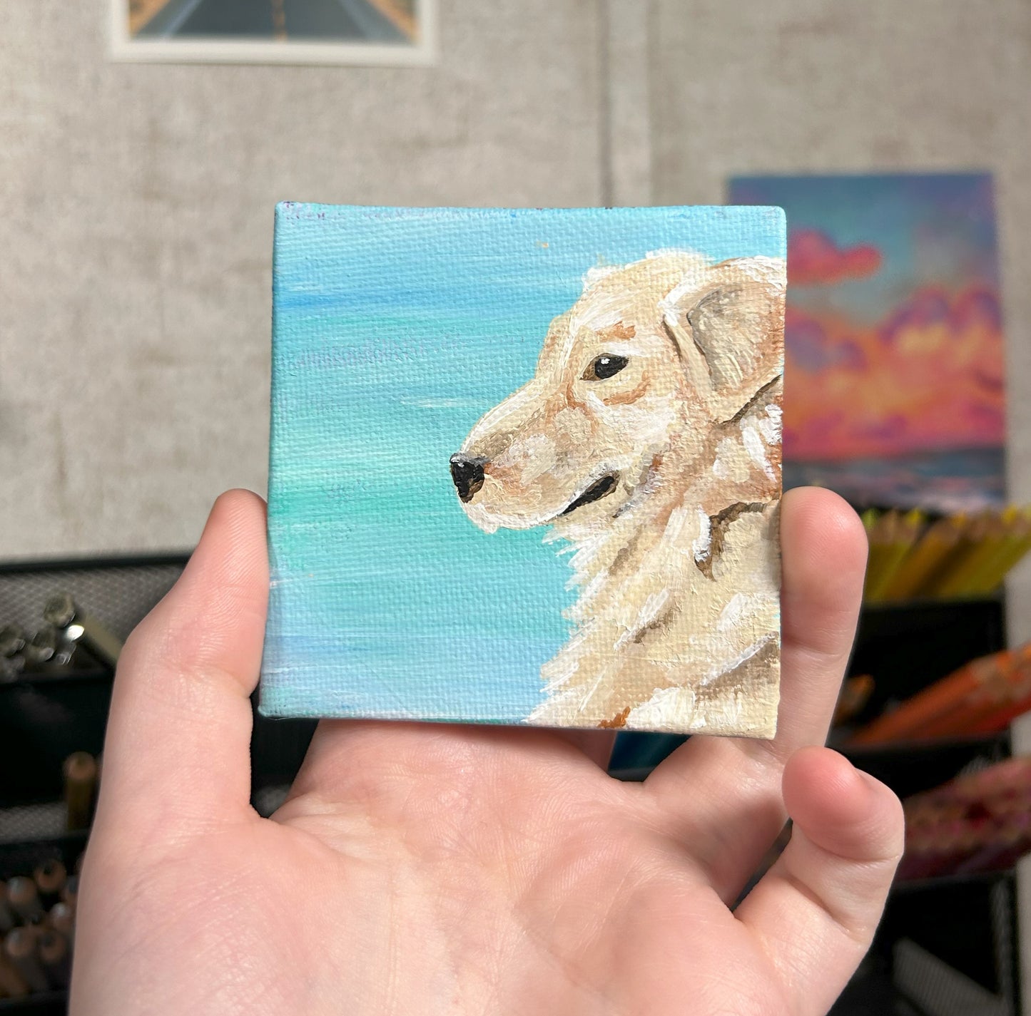 Miniature Custom Pet Portrait