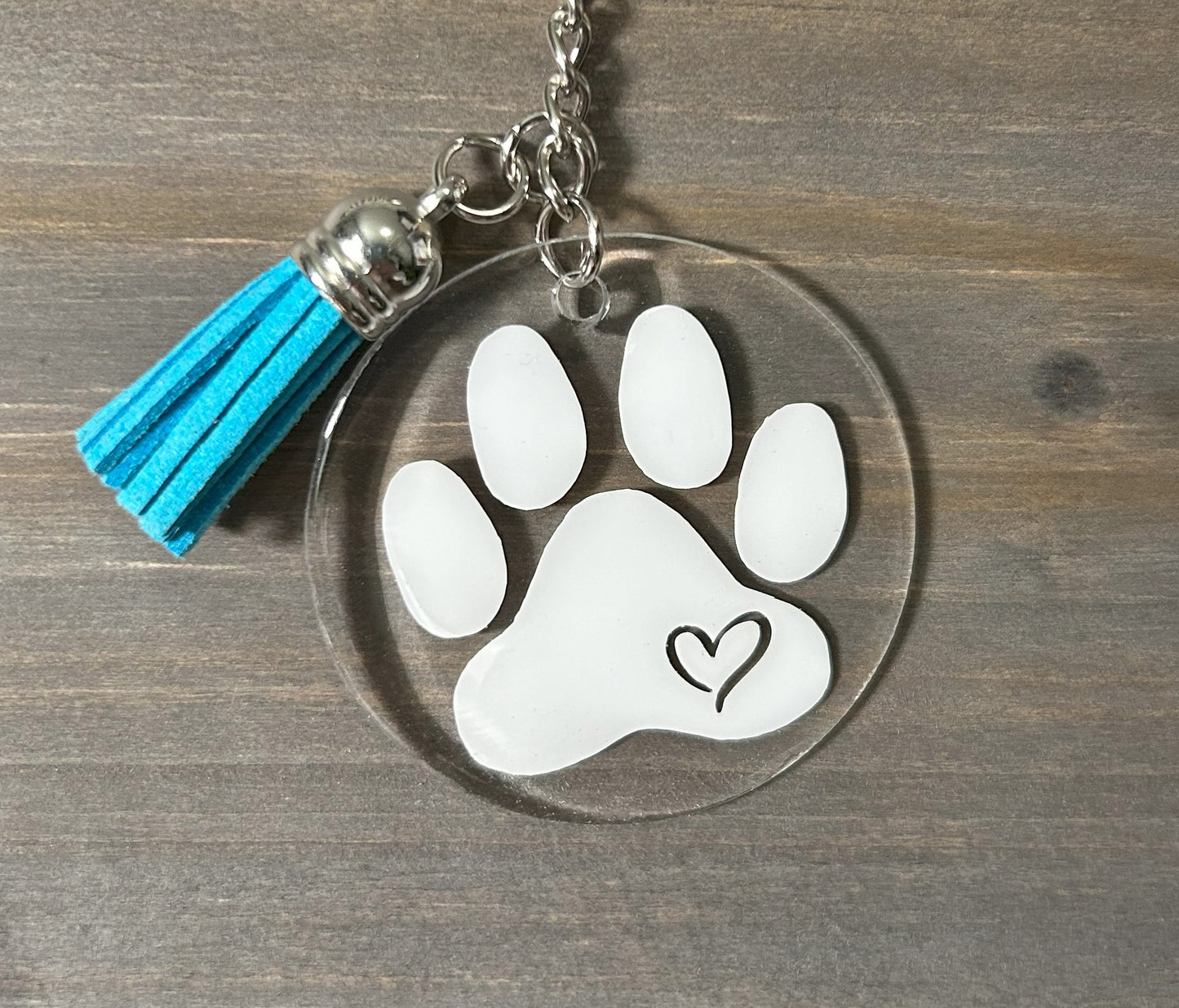 PawPrint Acrylic Keychain