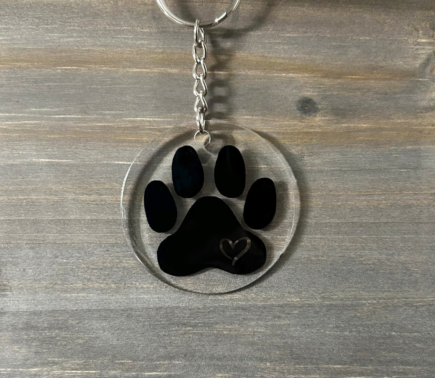 PawPrint Acrylic Keychain