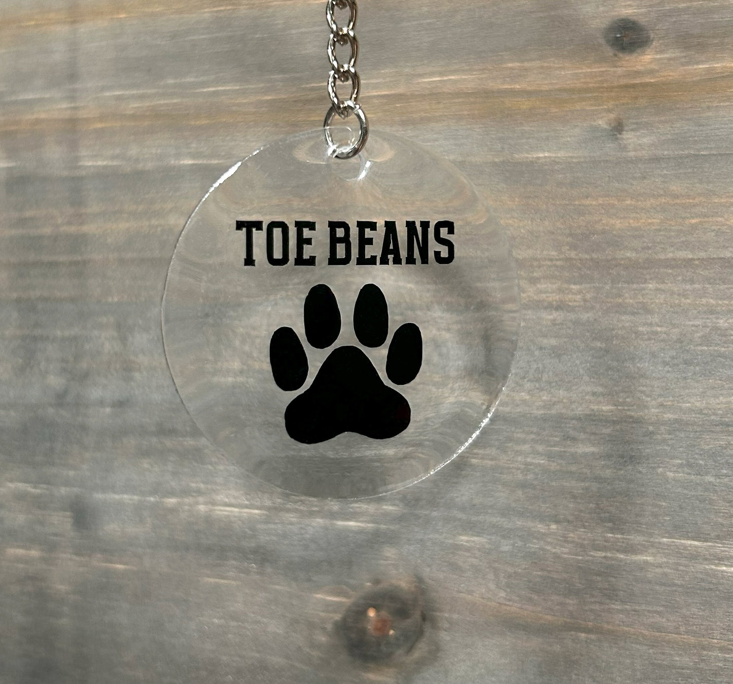 Toe Beans Acrylic Keychain, Cat Keychain