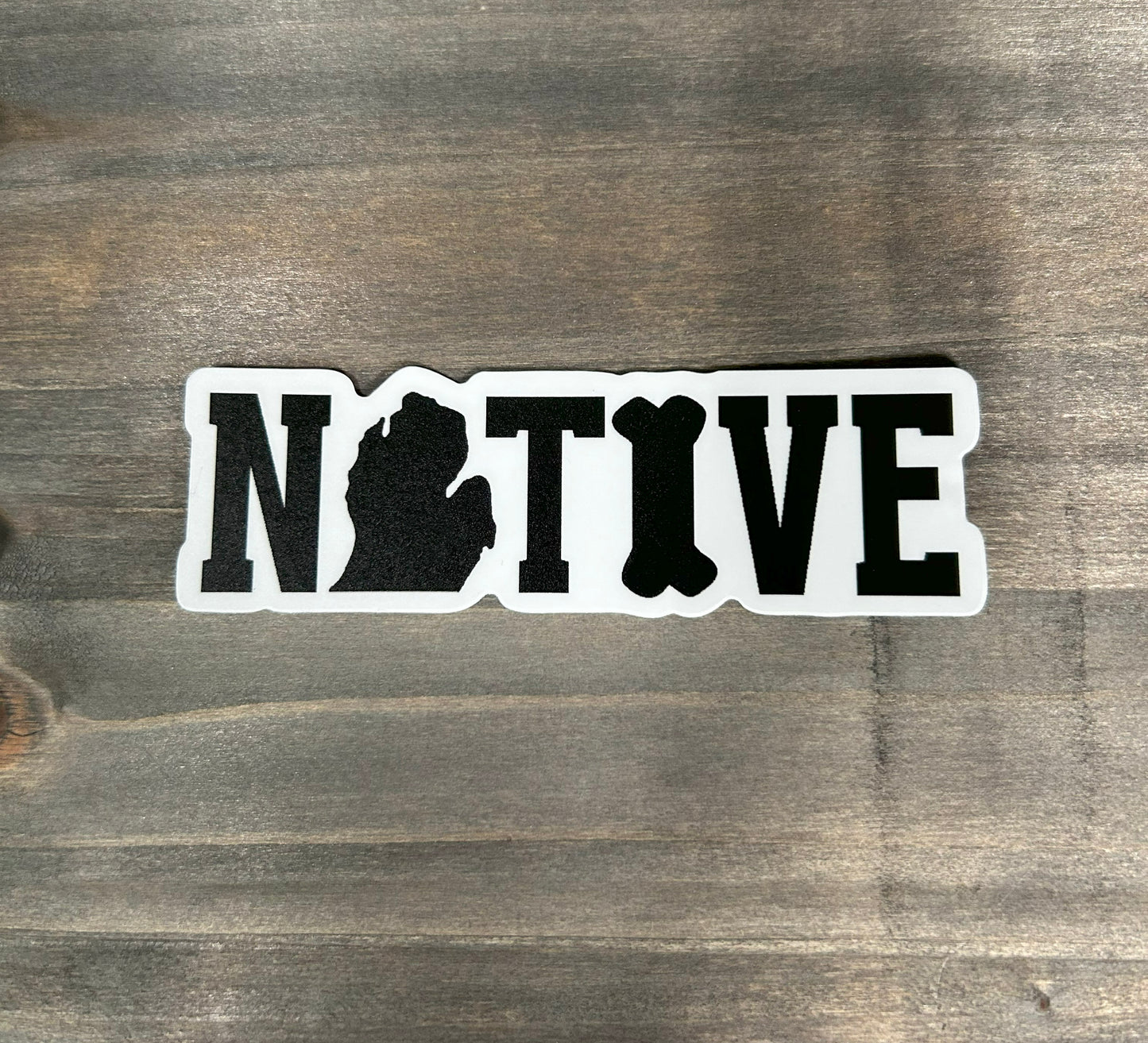 Michigan Native Matte Vinyl Sticker