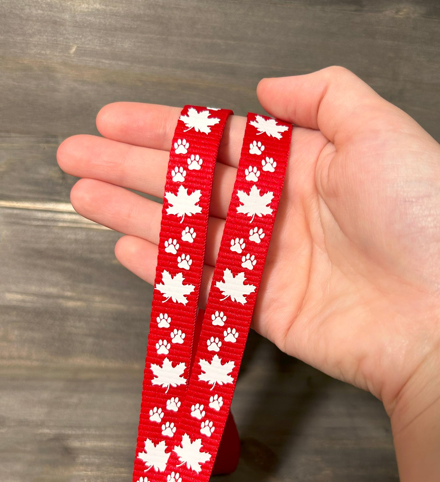 Fall Leaves & Pawprint Breakaway Lanyard