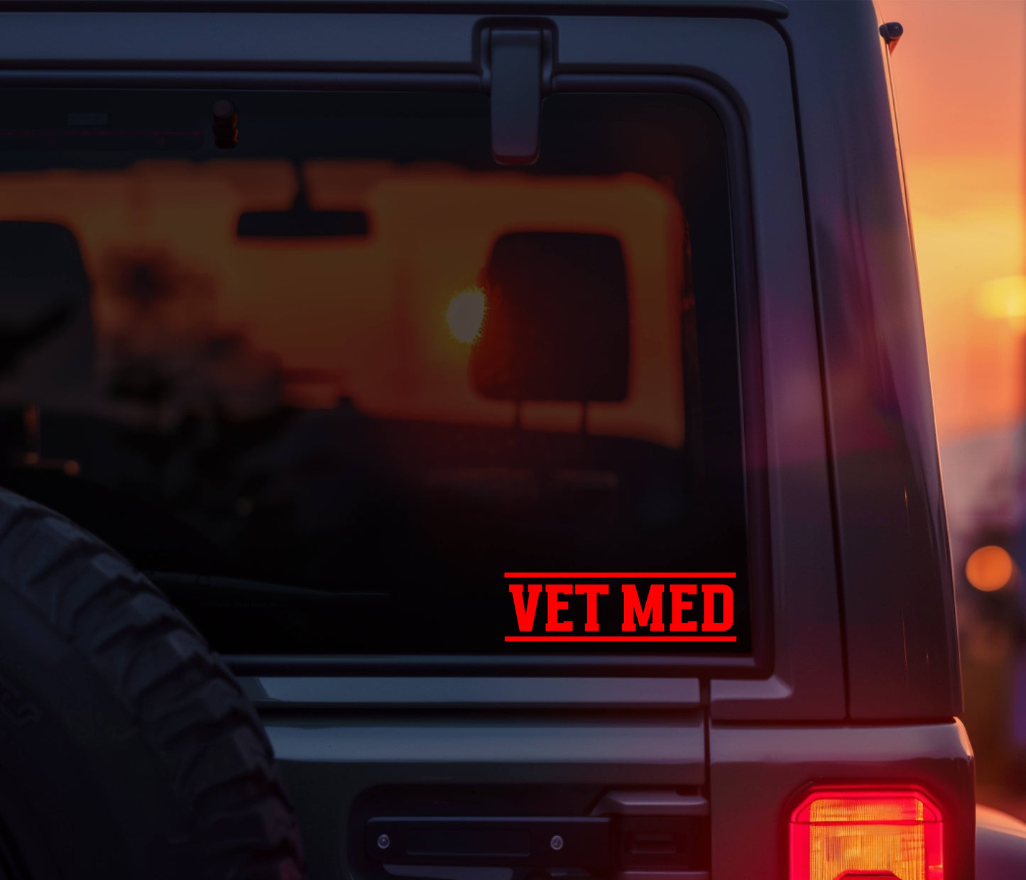 Vet Med Vinyl Decal