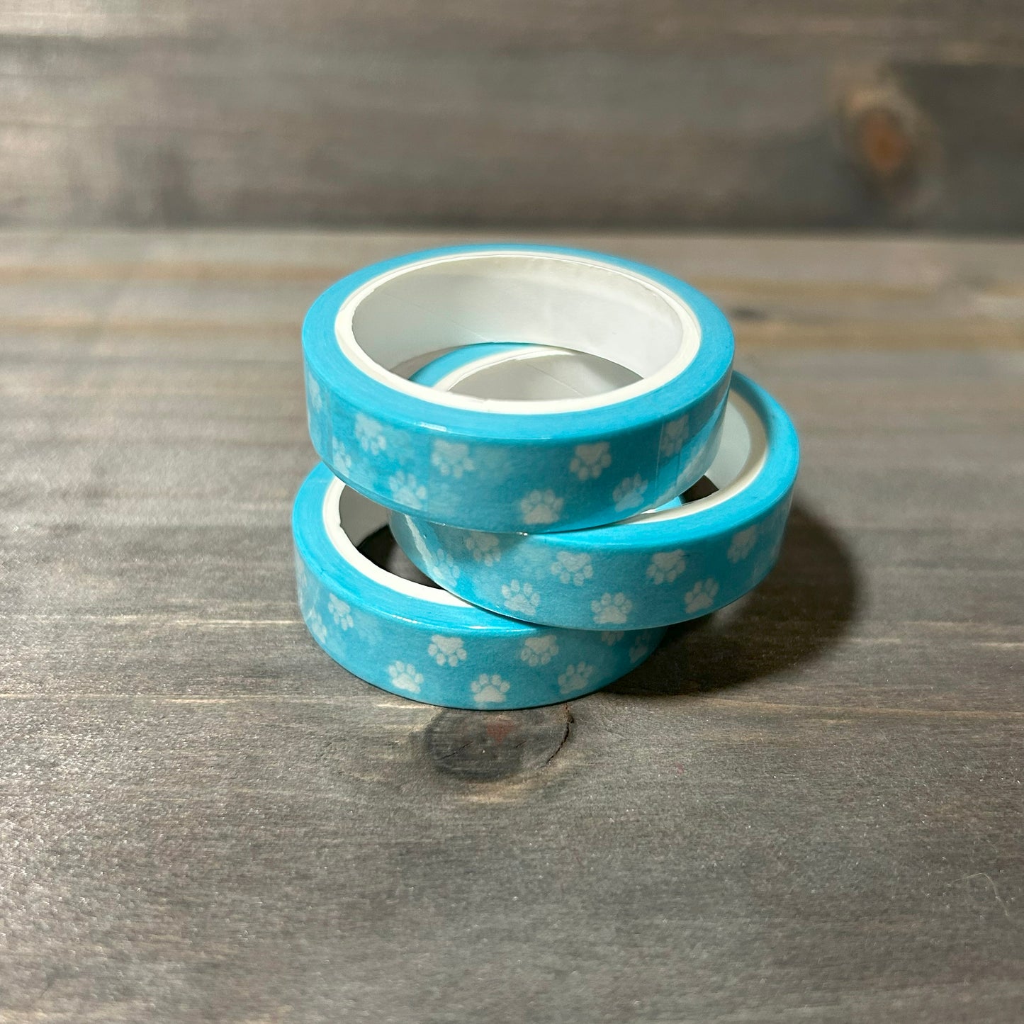 Blue Paw Print Washi Tape