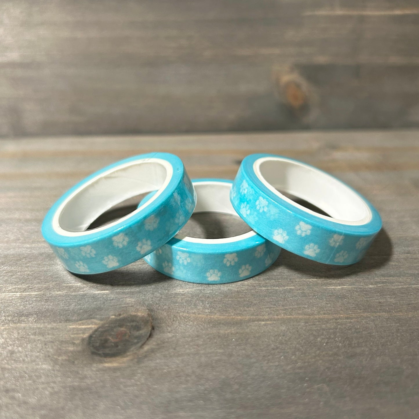 Blue Paw Print Washi Tape