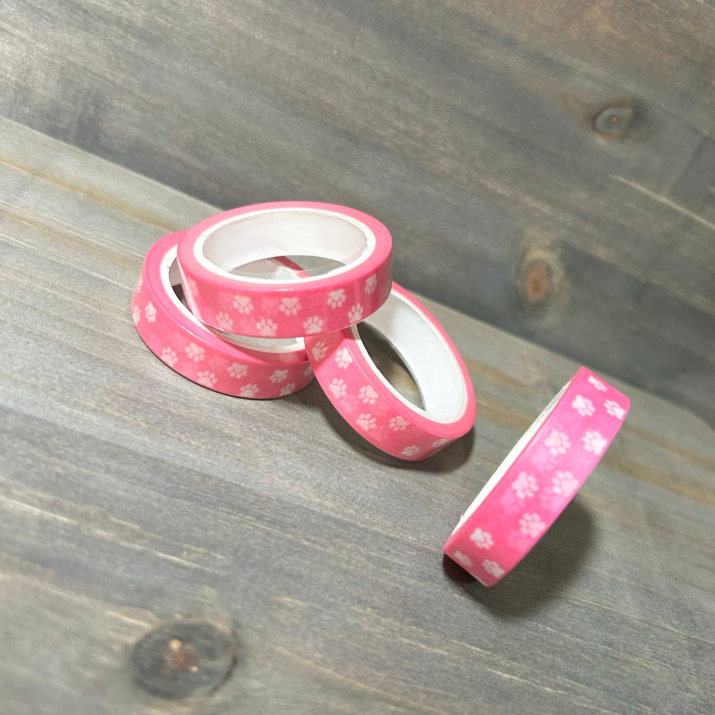 Pink Paw Print Washi Tape